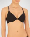Natori Underwire Front Close Contour Bra In Black