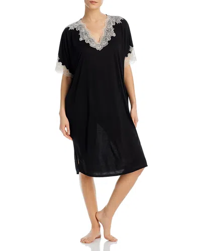 Natori Luxe Shangri-la Caftan In Black