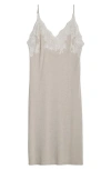 Natori Luxe Shangri-la Nightgown In Cashmere W/ Ivory