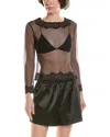 Natori Mesh Top