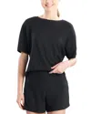 Natori Mila Waffle Everywhere Wedge Top In Black