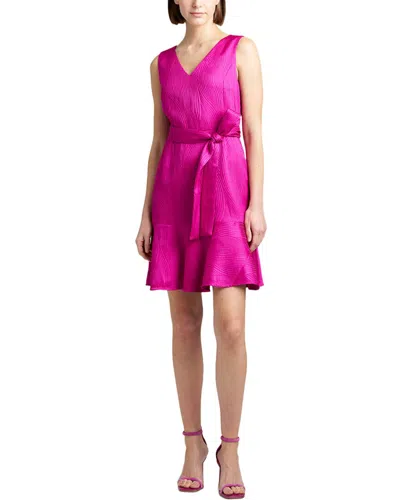 Natori Women's Belted Fit & Flare Dress In Deep Purple