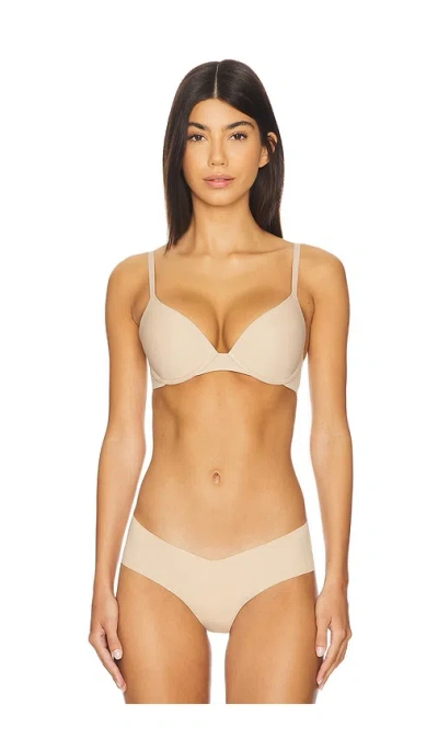 Natori Minimal Convertible Push Up Bra In Cafe