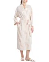 Natori Misty Leopard Cozy Knit Robe In White