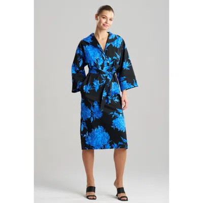 Natori Kimona Shirt Dress In Blue