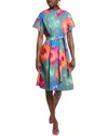 Natori Multi Floral Midi Dress