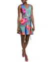 Natori Multi Floral Mini Dress