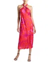 Natori Bloom Halterneck Dress In Multi