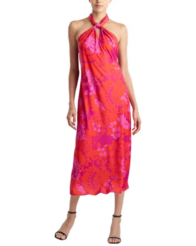 NATORI N NATORI BLOOM HALTER NECK DRESS