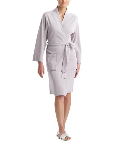 Natori N  Tranquility Waffle Knit Robe In White