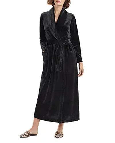 Natori Natalie Velvet Robe In Grey