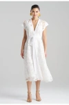 Natori Nishi Lace Tie Front Dress In White