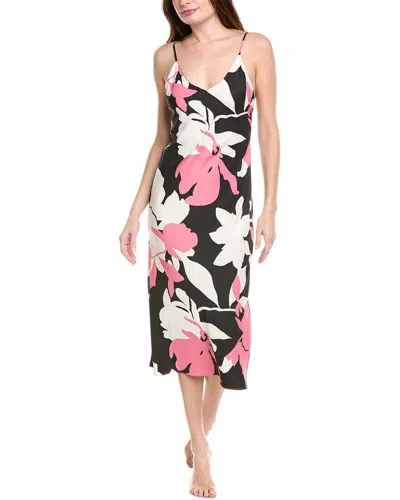 Natori Niwashi Nightgown In Pink/black