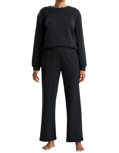Natori Nova Straight Leg Pants In Black
