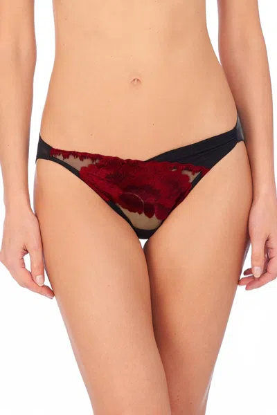 Natori Ous Bikini In Black/strawberry In Brown