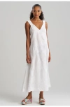 Natori Palm Maxi Cover-up Dress In White