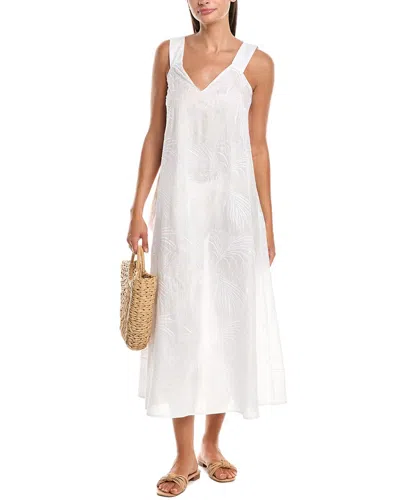 Natori Palm Maxi Dress In White