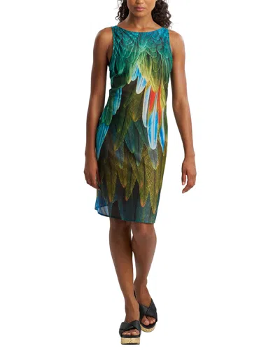Natori Paradise Printed Mesh Mini Dress In Animal Print