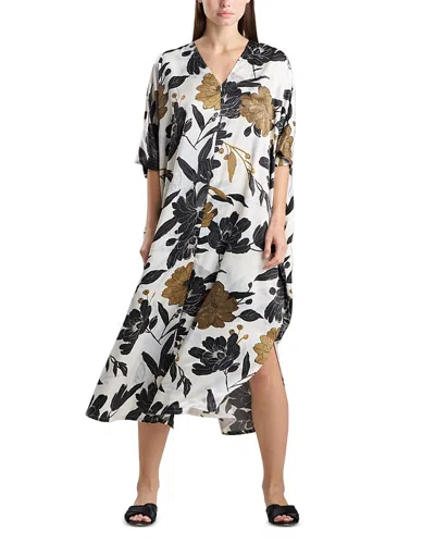 Natori Peony Blossom Caftan In Neutral