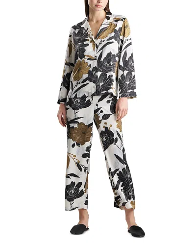 Natori Peony Blossom Pajama Set In Neutral