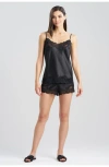 Natori Peony Glamour Cami Tap Set In Black