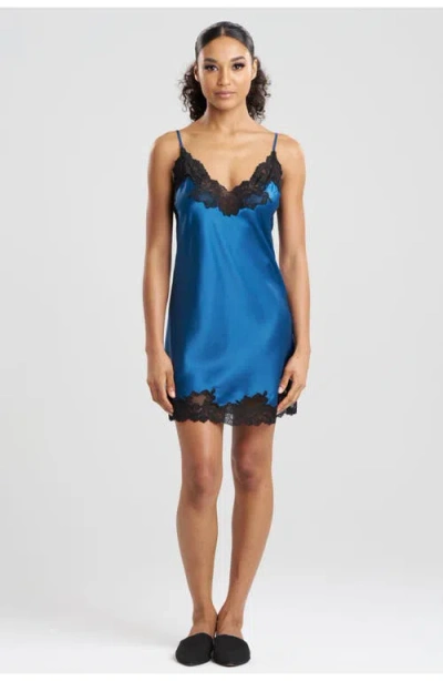Natori Peony Glamour Chemise In Blue