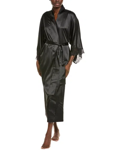 Natori Peony Glamour Robe In Black