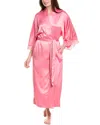 Natori Peony Glamour Robe In Pink