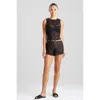 Natori Peony Shell Tank In Black