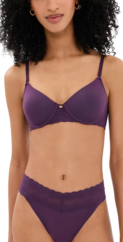 Natori Perfection Contour Underwire Bra Fig Jam In Purple