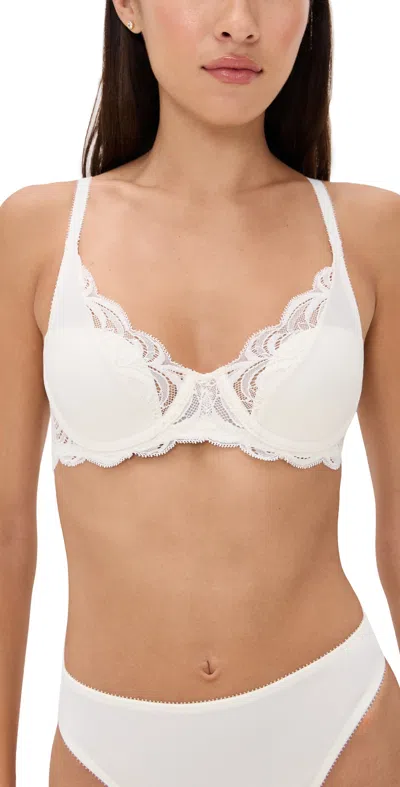 NATORI PERSUASION CONVERTIBLE PLUNGE T-SHIRT BRA IVORY