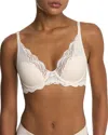 Natori Persuasion Lace Convertible Plunge T-shirt Bra In White