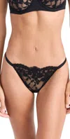 Natori Plush Romance Thong In Black
