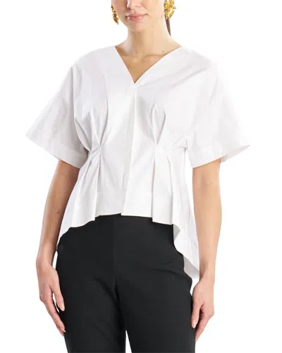 Natori Poplin Cocoon Shirt In White
