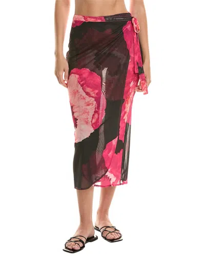 Natori Poppy Tie Sarong In Blue