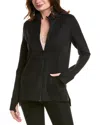 Natori Power Stretch Zip Jacket In Black