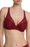 Natori Pretty Smooth Full Fit Smoothing T-shirt Bra In Red