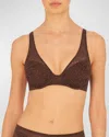 Natori Pretty Smooth Lace Contour Bra In Java