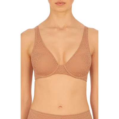 Natori Pretty Smooth Underwire Contour Bra In Buff