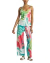 Natori Printed Cami Long Pajama Set In Multi