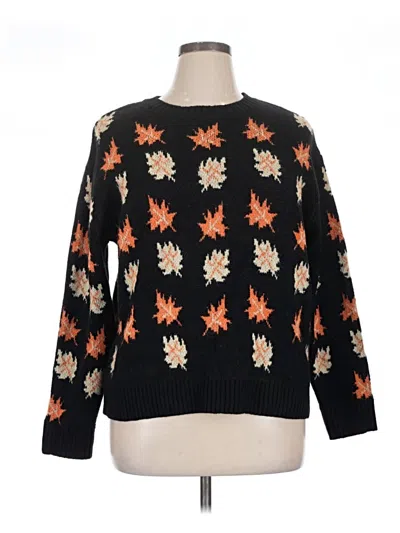 Pre-owned Natori Pullover Sweater In Black