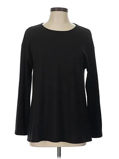 Pre-owned Natori Pullover Sweater In Black