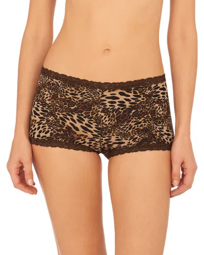 Natori Pure Luxe Boyshort In Black