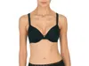 Natori Pure Luxe Custom Coverage Contour Underwire Bra In Black In Black