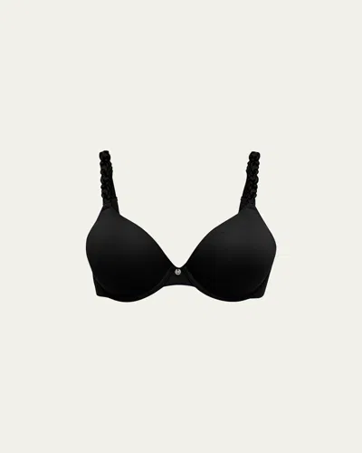 Natori Pure Luxe Contour Underwire Bra In Black
