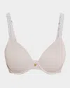 Natori Pure Luxe Underwire T-shirt Bra In Vapor/misty Blue