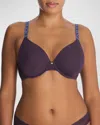Natori Pure Luxe Custom Coverage Contour Underwire Bra In Verbena Seascape