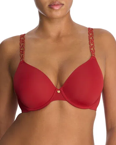 Natori Pure Luxe Full Fit Contour Bra In Rose Beige Pink