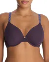 Natori Pure Luxe Custom Coverage Contour Underwire Bra In Verbena/seascape