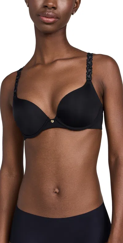 NATORI PURE LUXE PUSH-UP UNDERWIRE BLACK COMBO